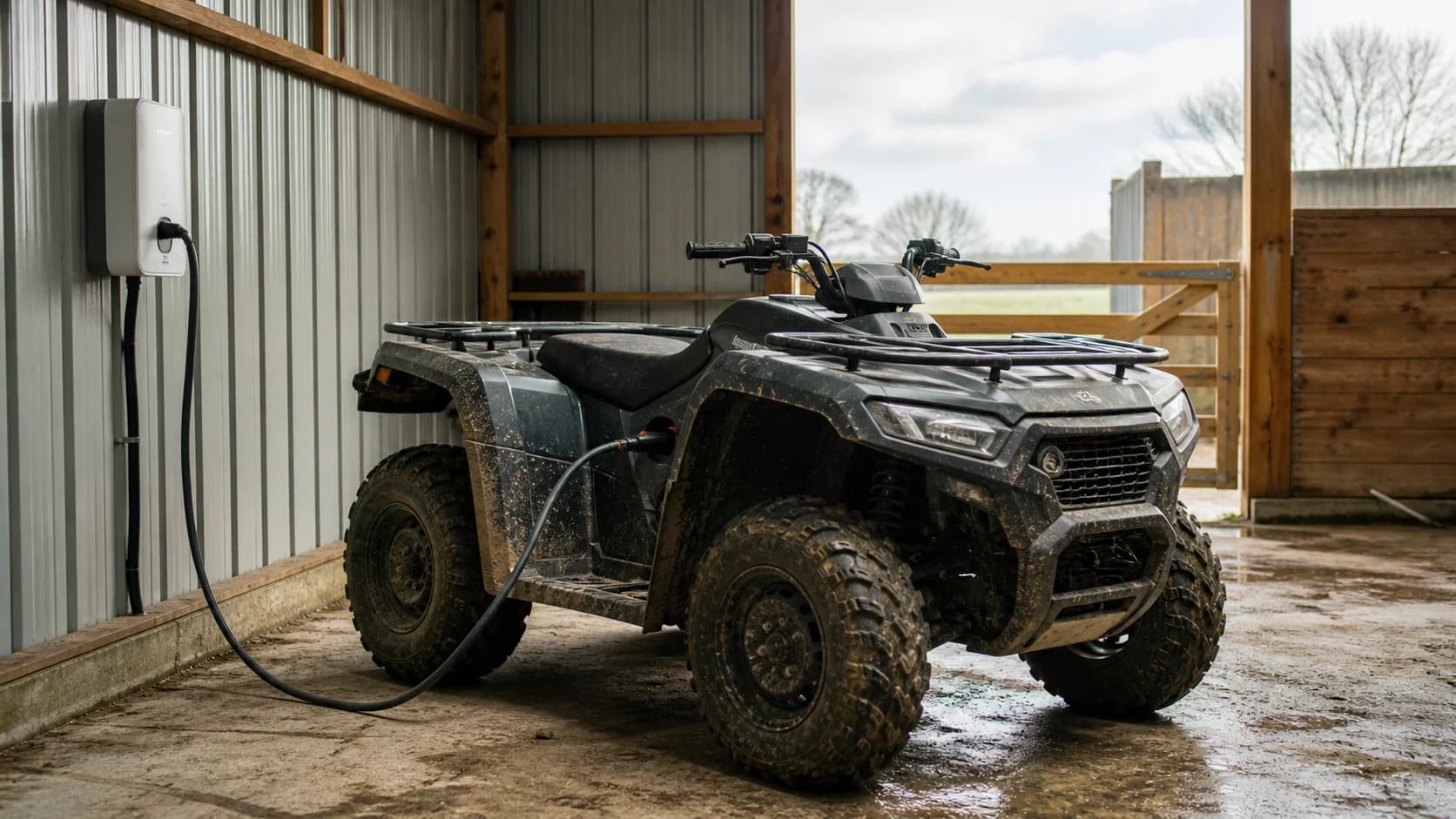 Imagine editorială despre atv electric: autonomie, sarcină și încărcare